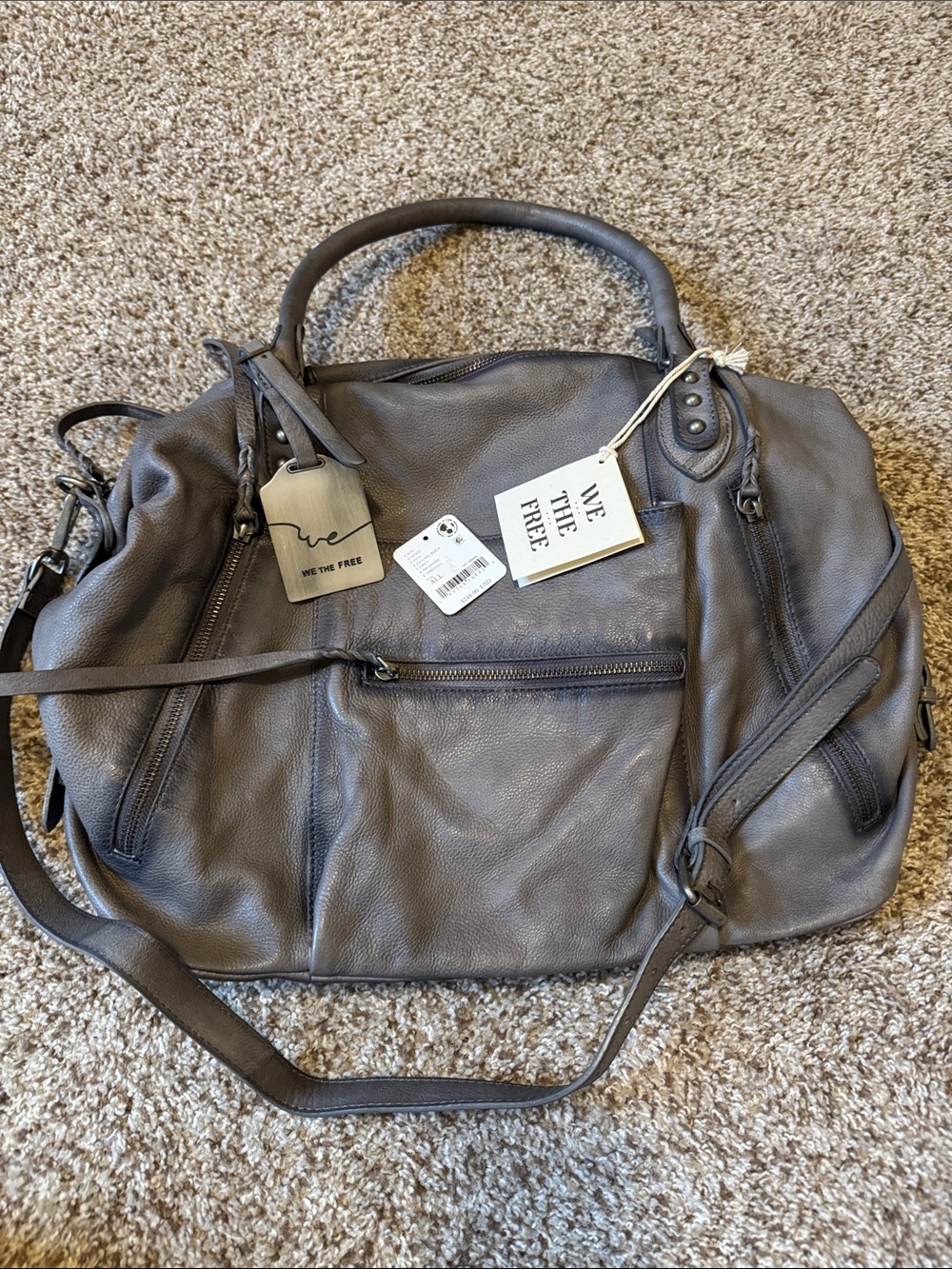 WE THE FREE EMERSON BAG IN GRAVEL ROCK NEW